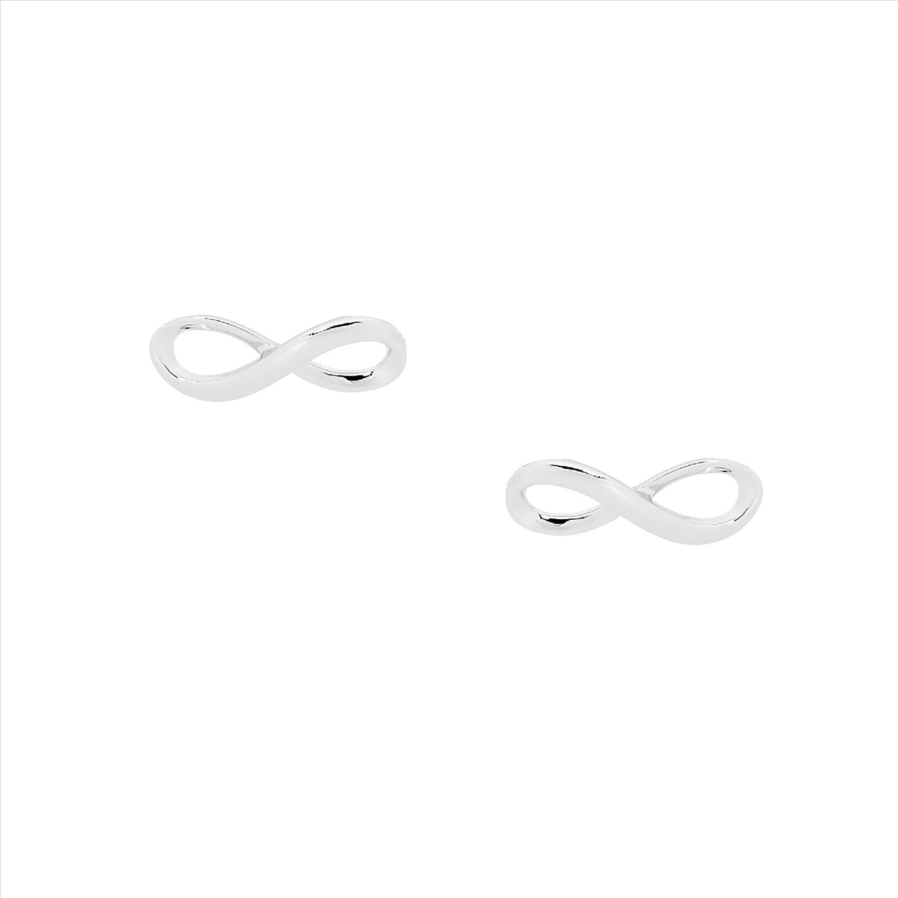 Ellani Sterling Silver Inifinty Earrings