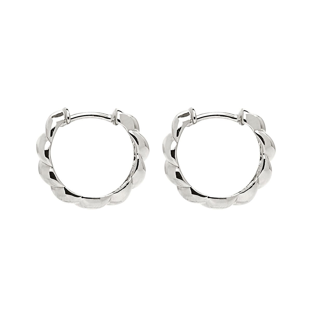 Najo Zippy Twist Huggie Earrings