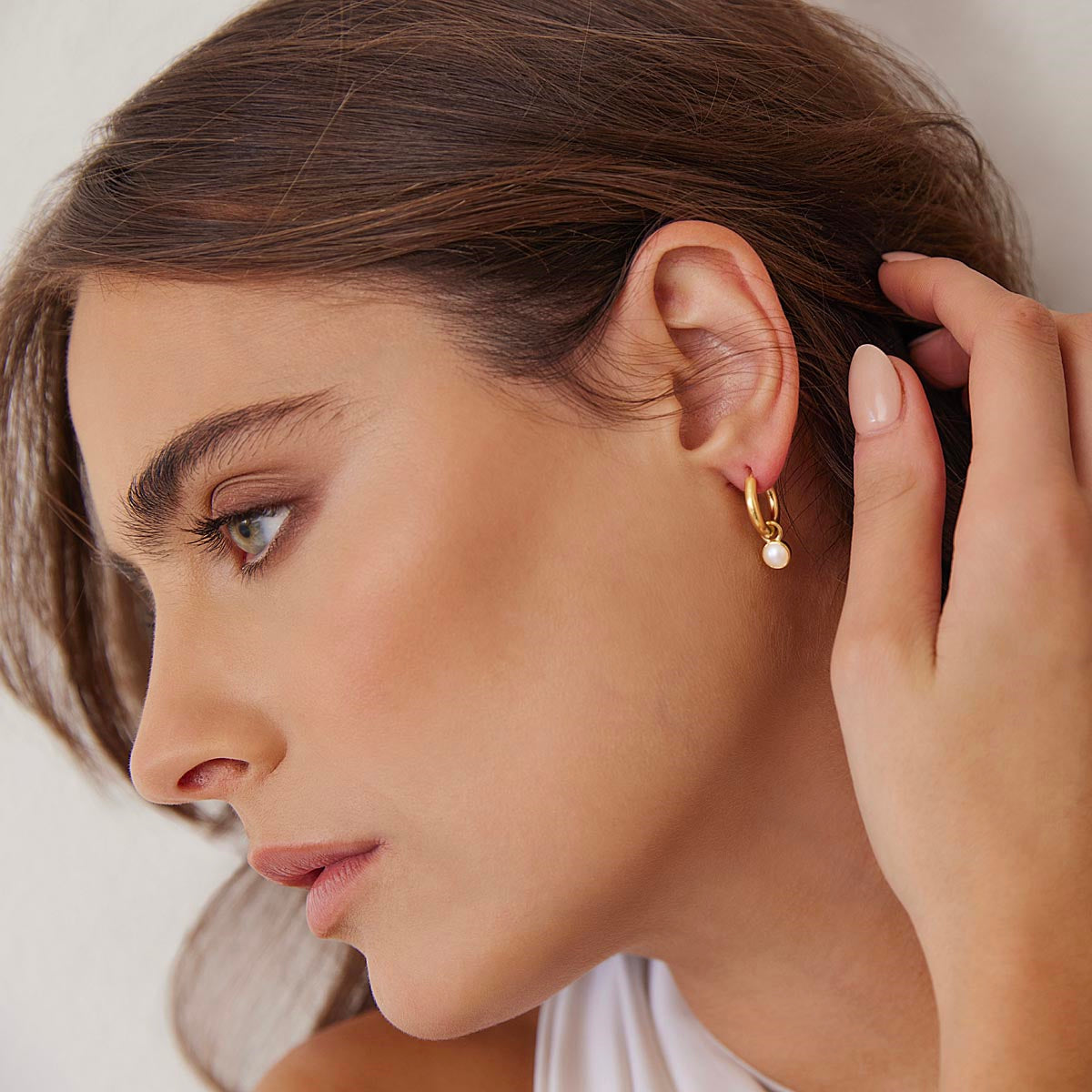 Najo Heavenly Pearl Gold Earring