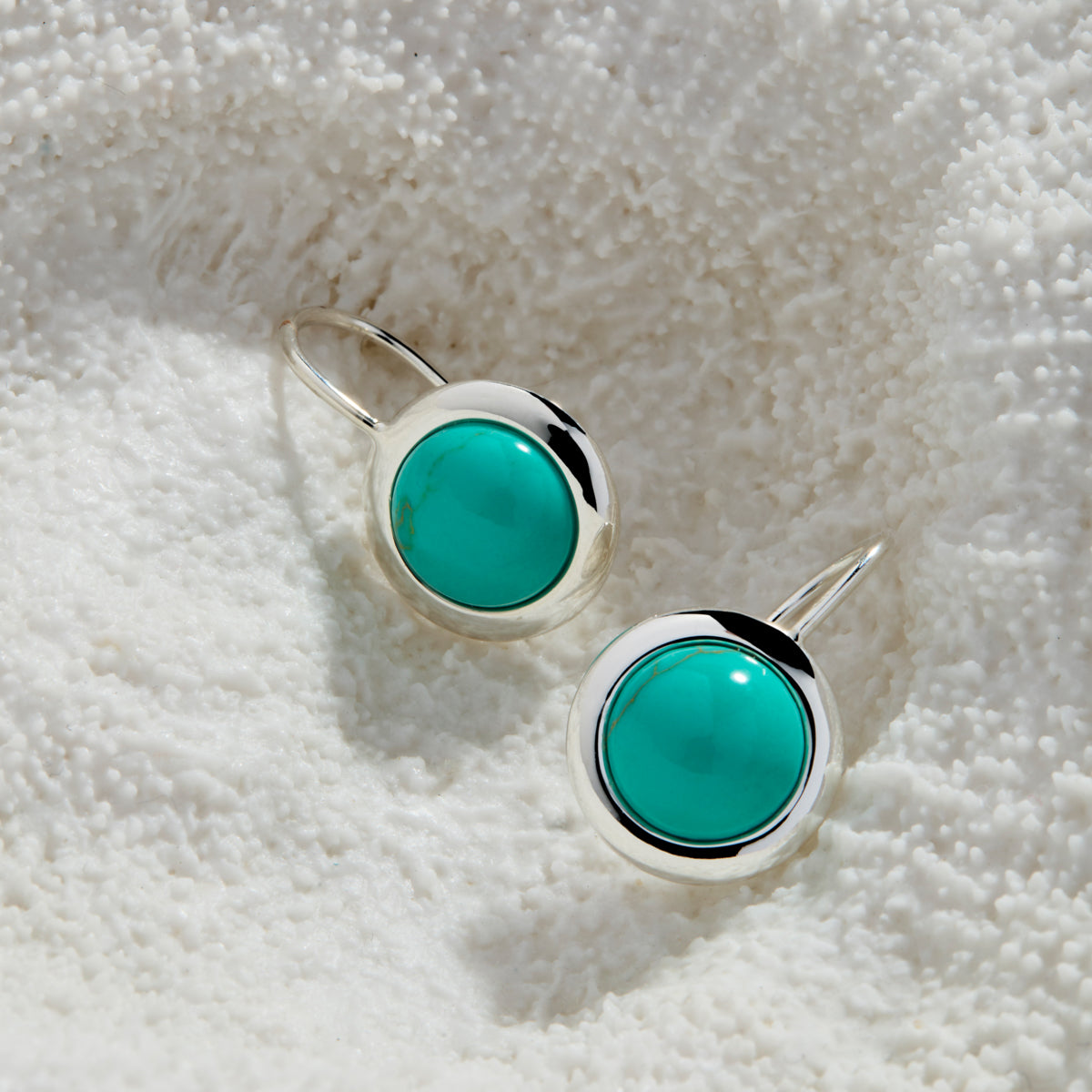 Najo Husk Turquoise Drop Earring