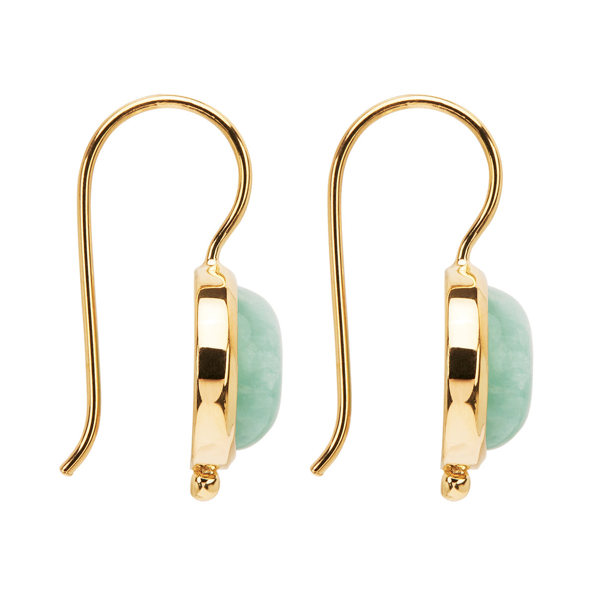 Najo Azzurro Yellow Gold Amazonite Earrings