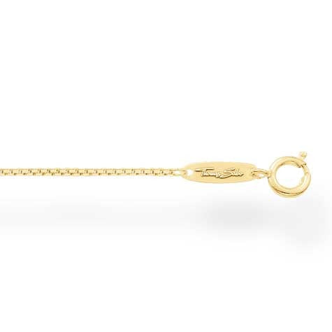 Thomas Sabo Yellow Gold Plated Fine Necklet 90cm