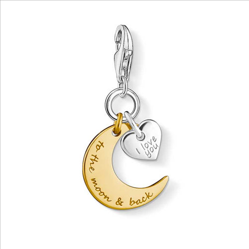 Thomas Sabo C/Club To The Moon And Back Gold Plated