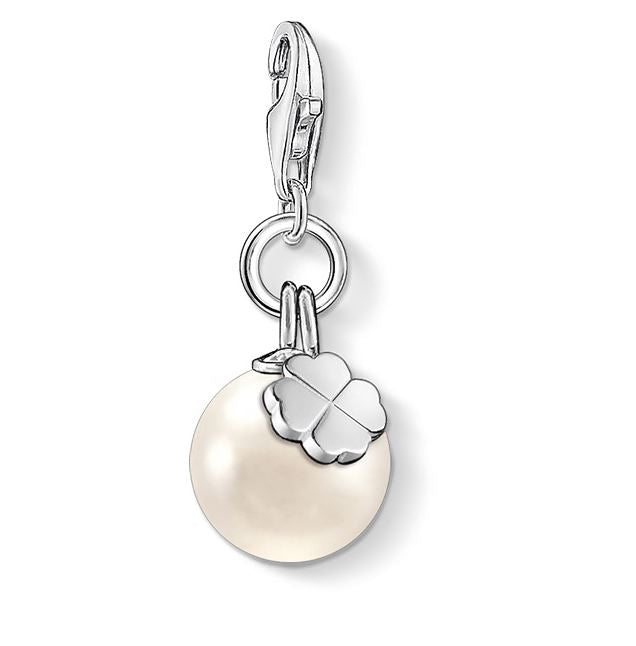 Charm Club Fresh Water Pearl Lucky Clover