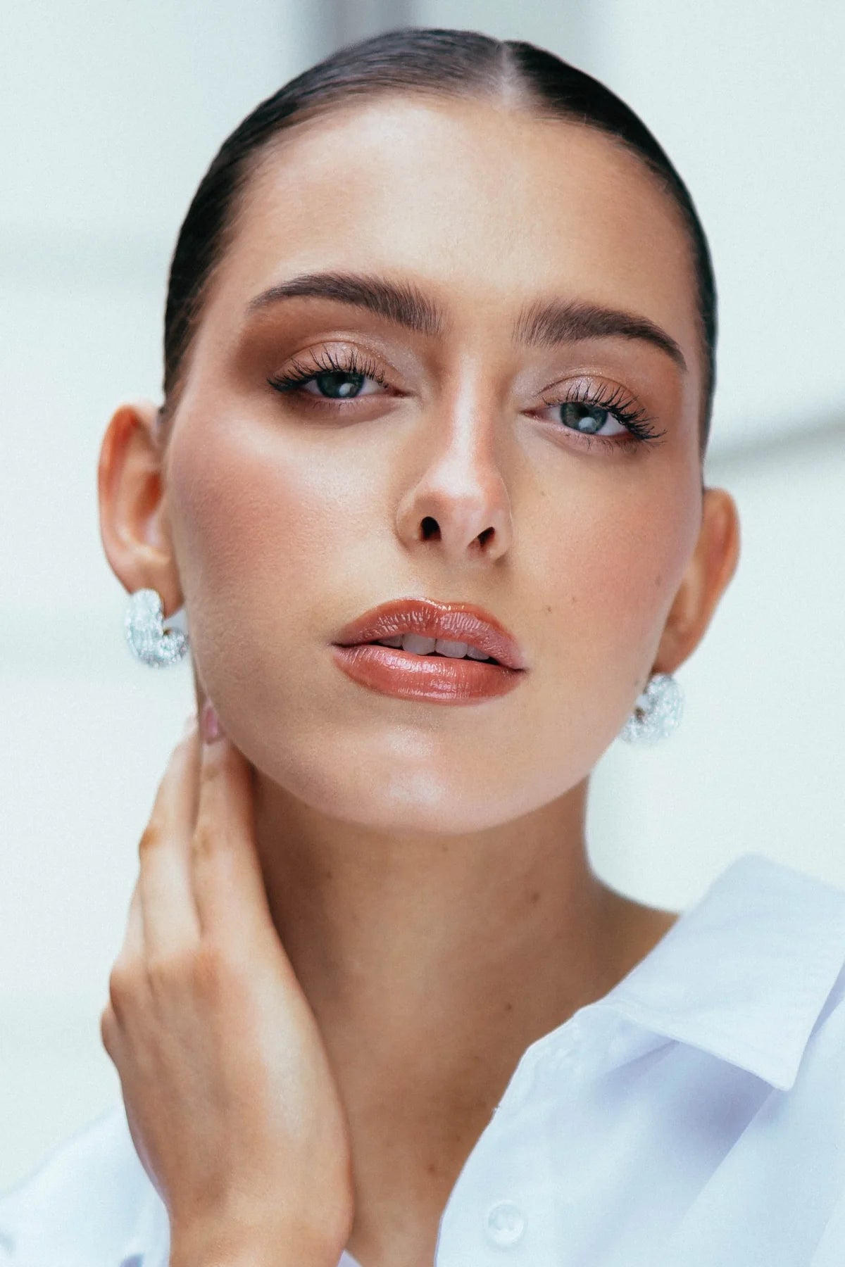 Liberte Gaeline Gold Crystal Hoop
