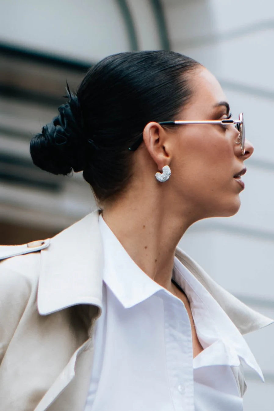 Liberte Gaeline Gold Crystal Hoop