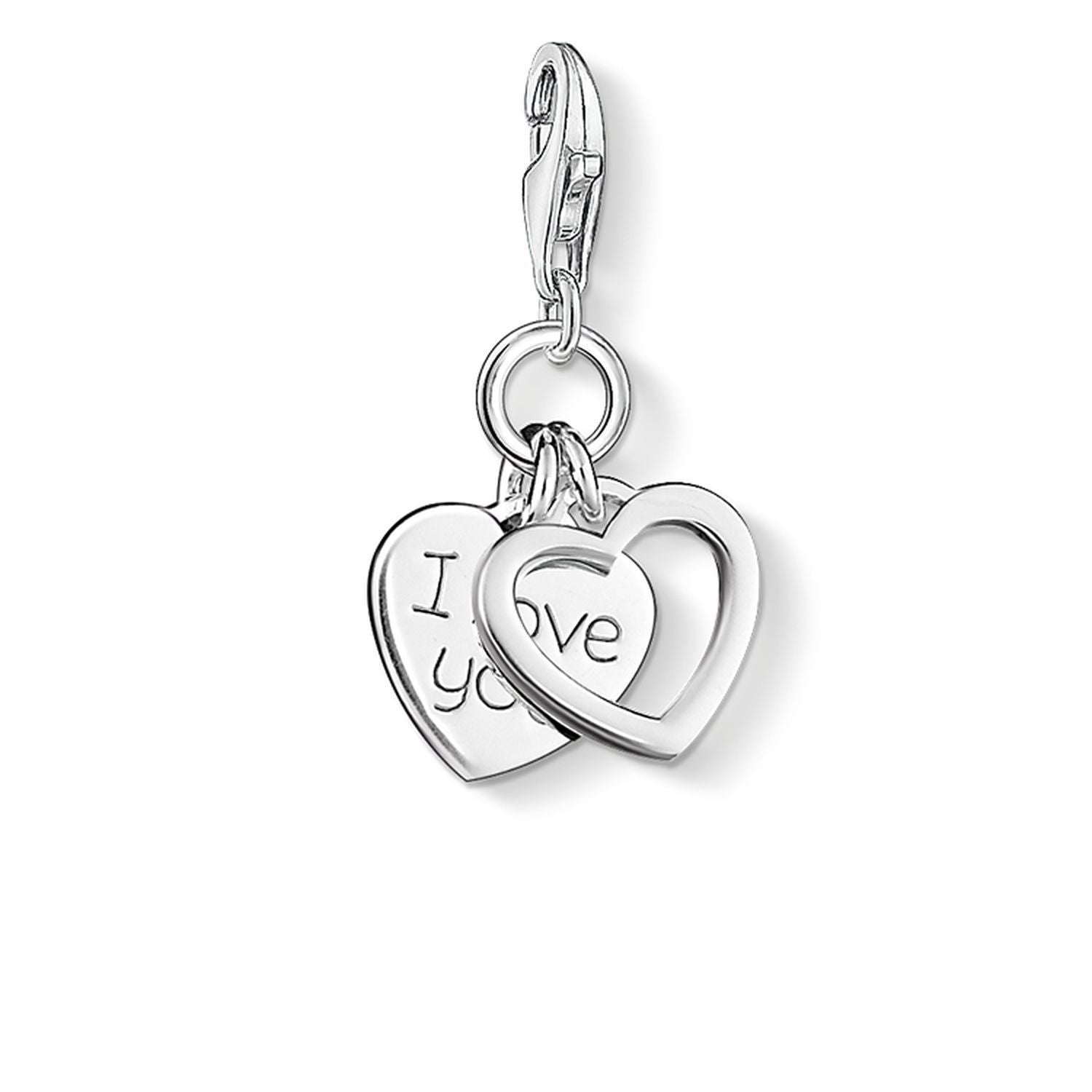 Thomas Sabo Charm Pendant "I LOVE YOU Hearts"