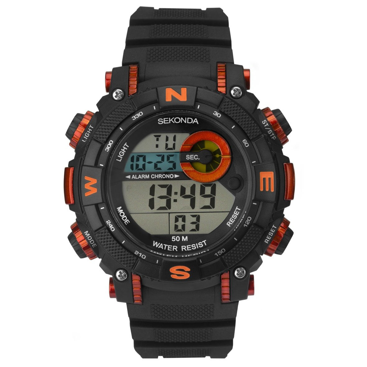 Sekonda Men’s Black Strap Digital Sports Watch