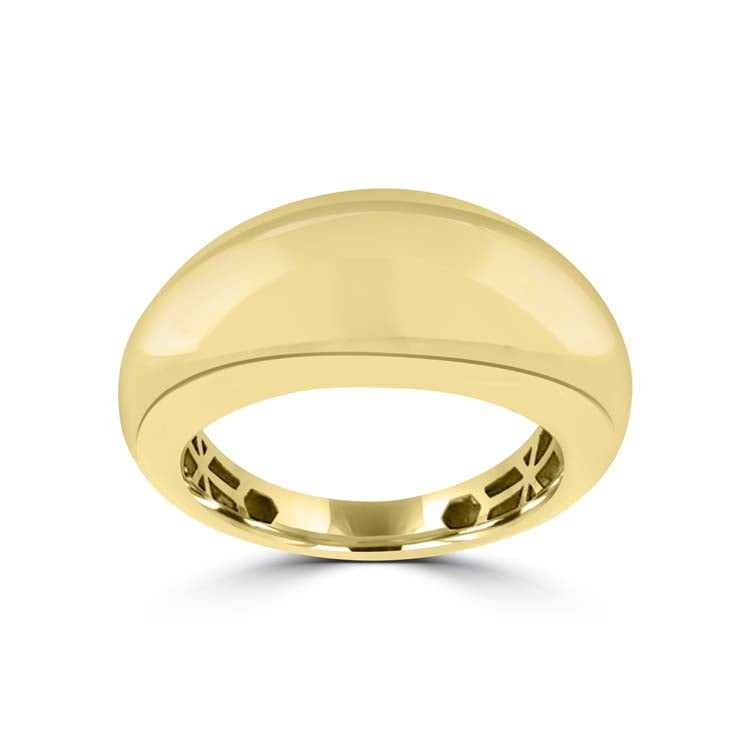 9K Yellow Gold Solid Domed Ring | The Jewellery Boutique