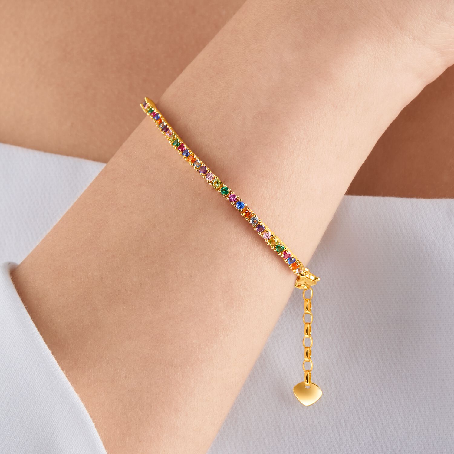 Thomas Sabo Bracelet Colourful Stones Gold 