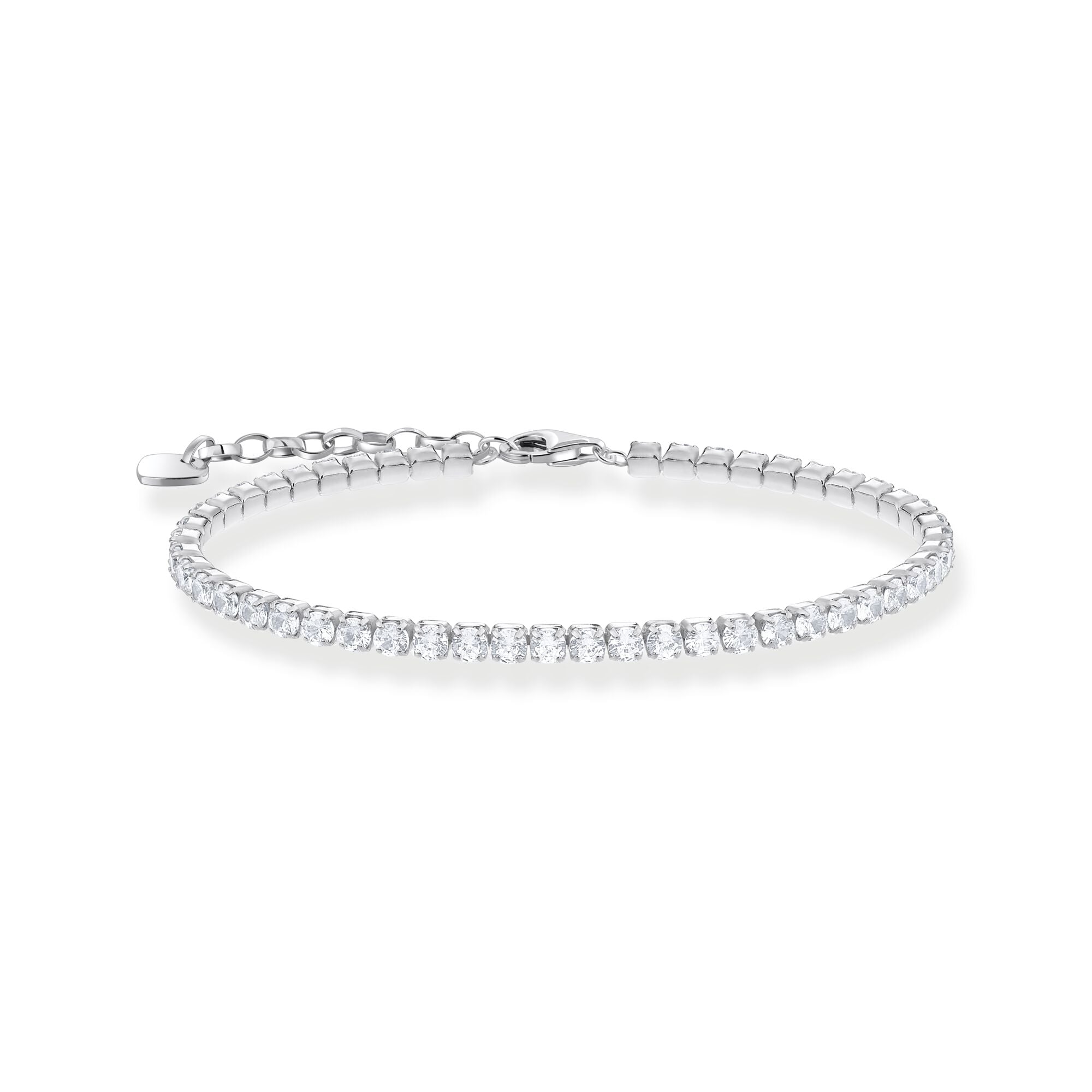 Tennis bracelet with white zirconia | The Jewellery Boutique