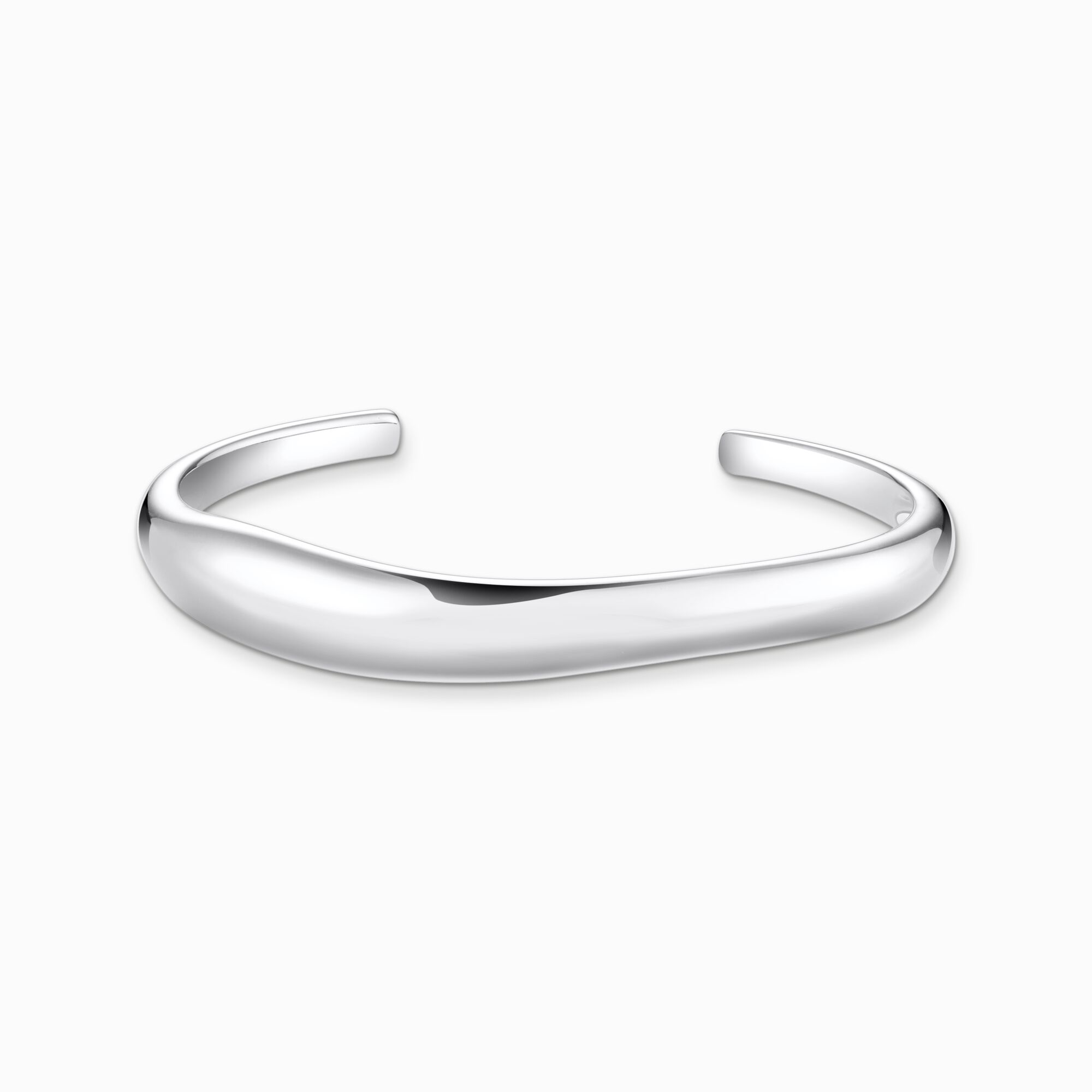 Curved Bangle Silver | The Jewellery Boutique