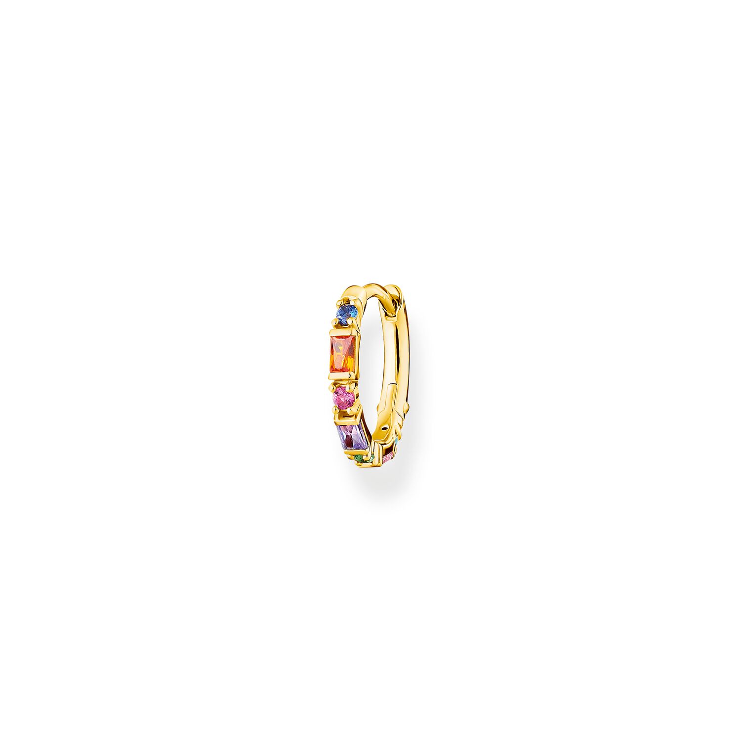 Thomas Sabo Single Hoop Earring Colourful Stones Gold 