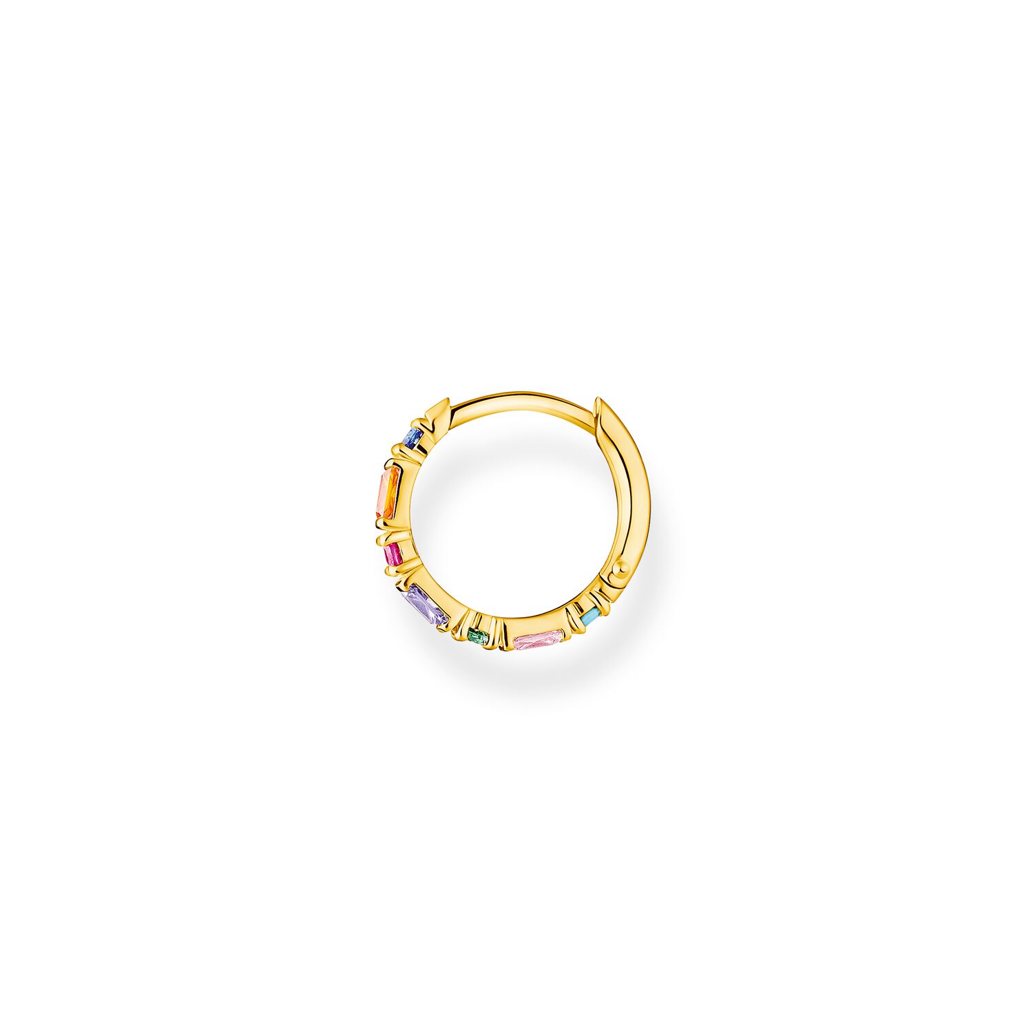 Thomas Sabo Single Hoop Earring Colourful Stones Gold 