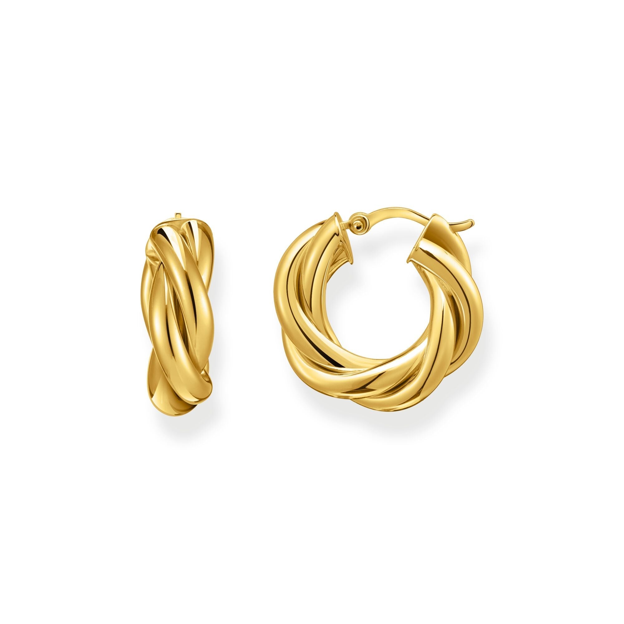 Hoop earrings in intertwined design  | The Jewellery Boutique