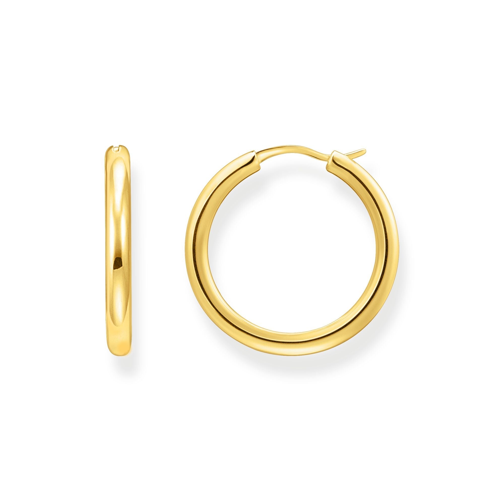 Classic hoop earrings in wider shape | The Jewellery Boutique