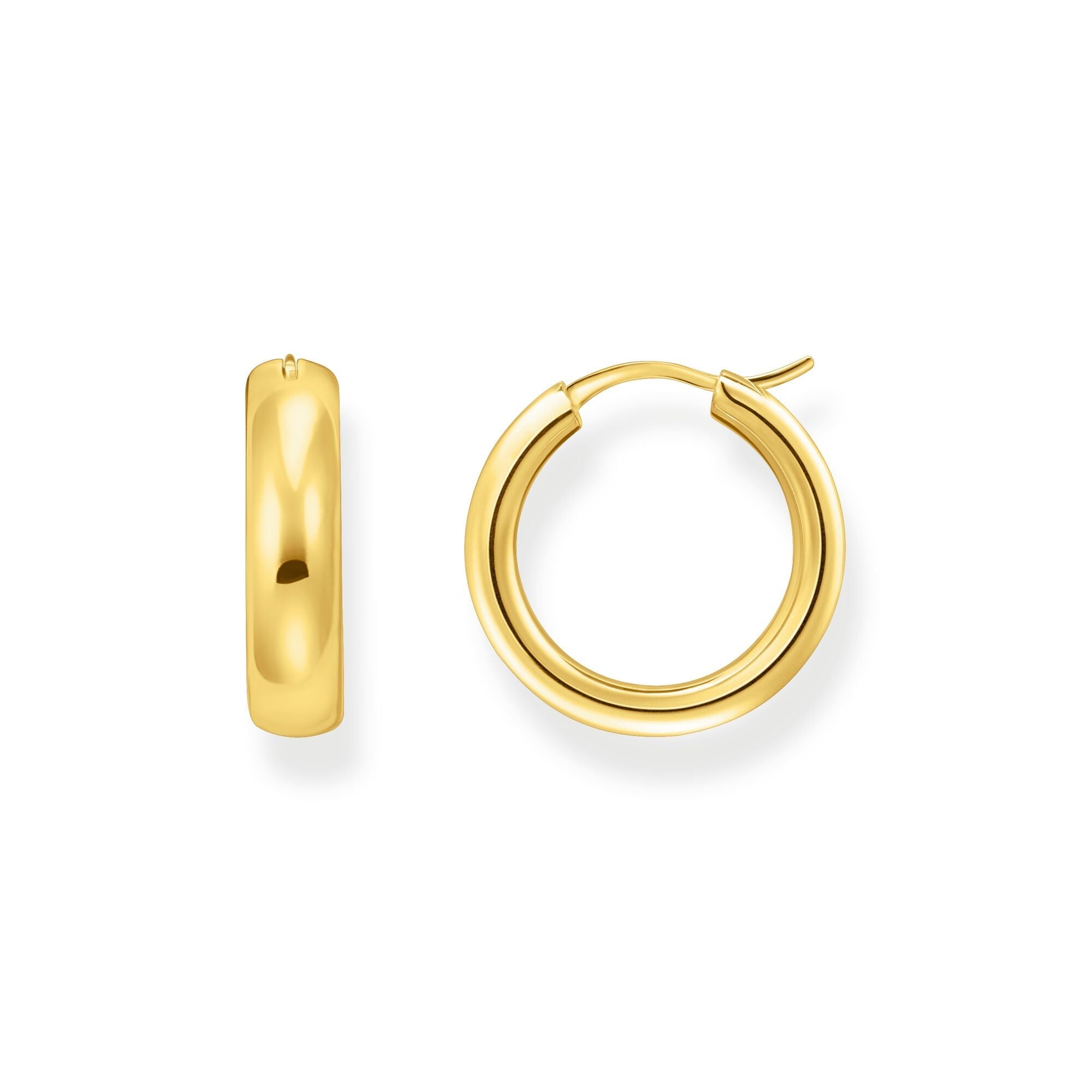 Medium-sized hoop earrings in chunky design | The Jewellery Boutique