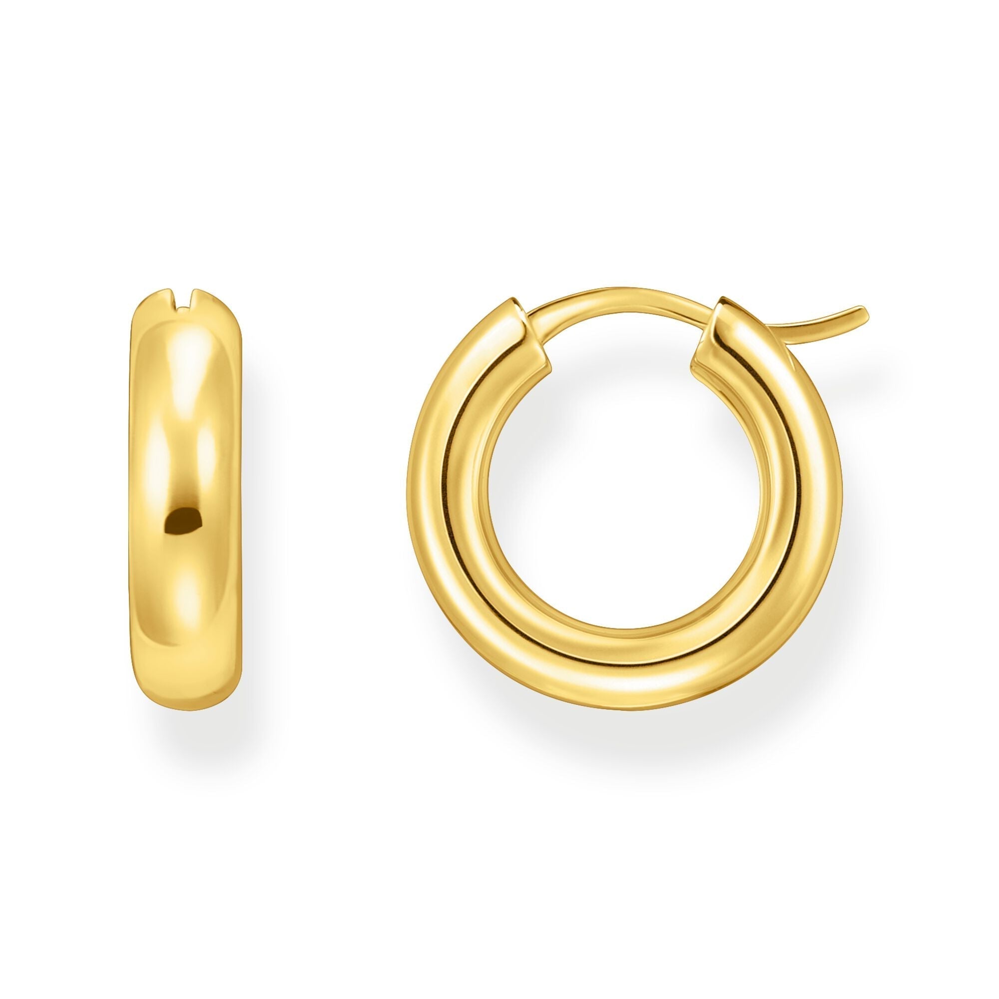 Medium-sized hoop earrings in chunky design | The Jewellery Boutique