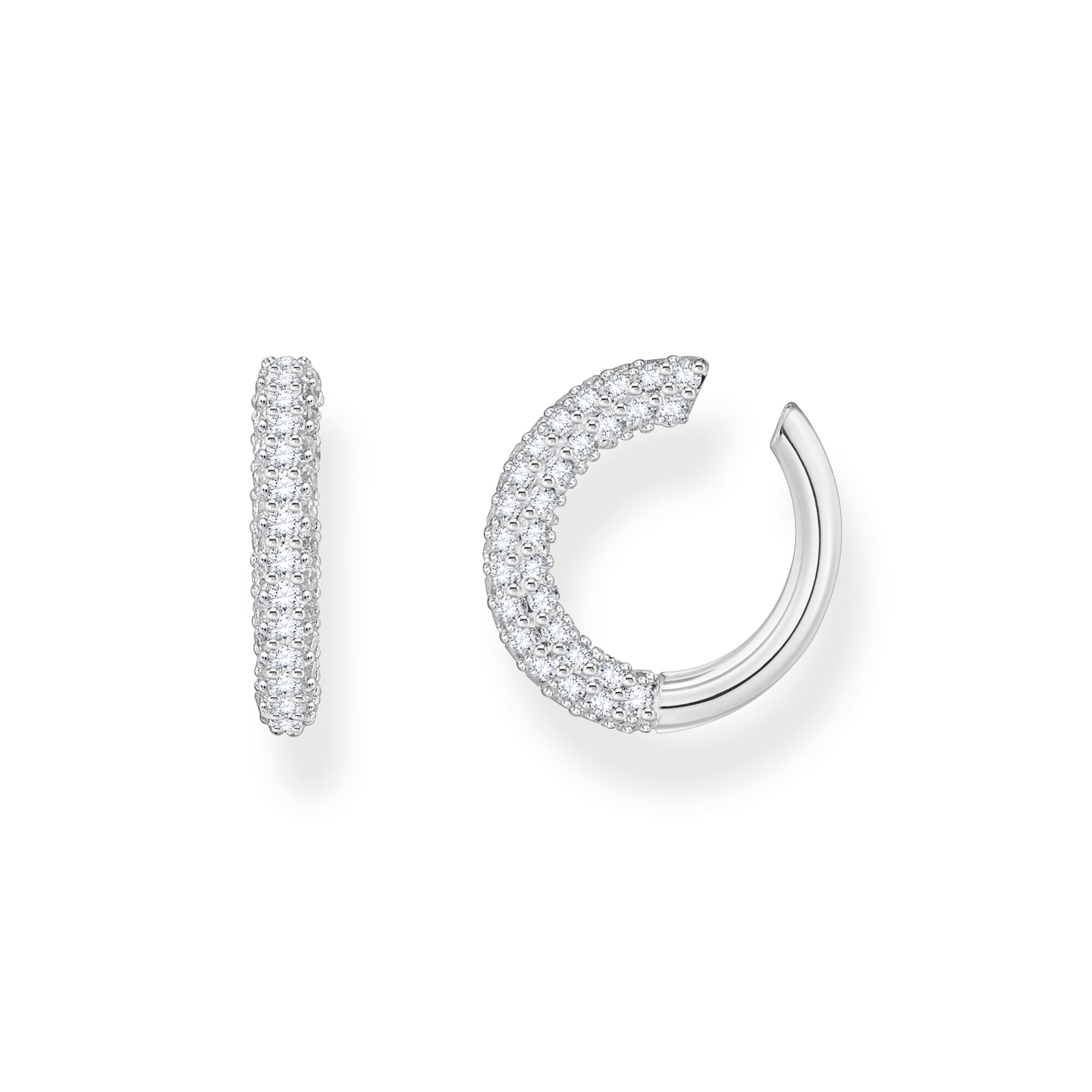 Ear cuff with white zirconia  | The Jewellery Boutique