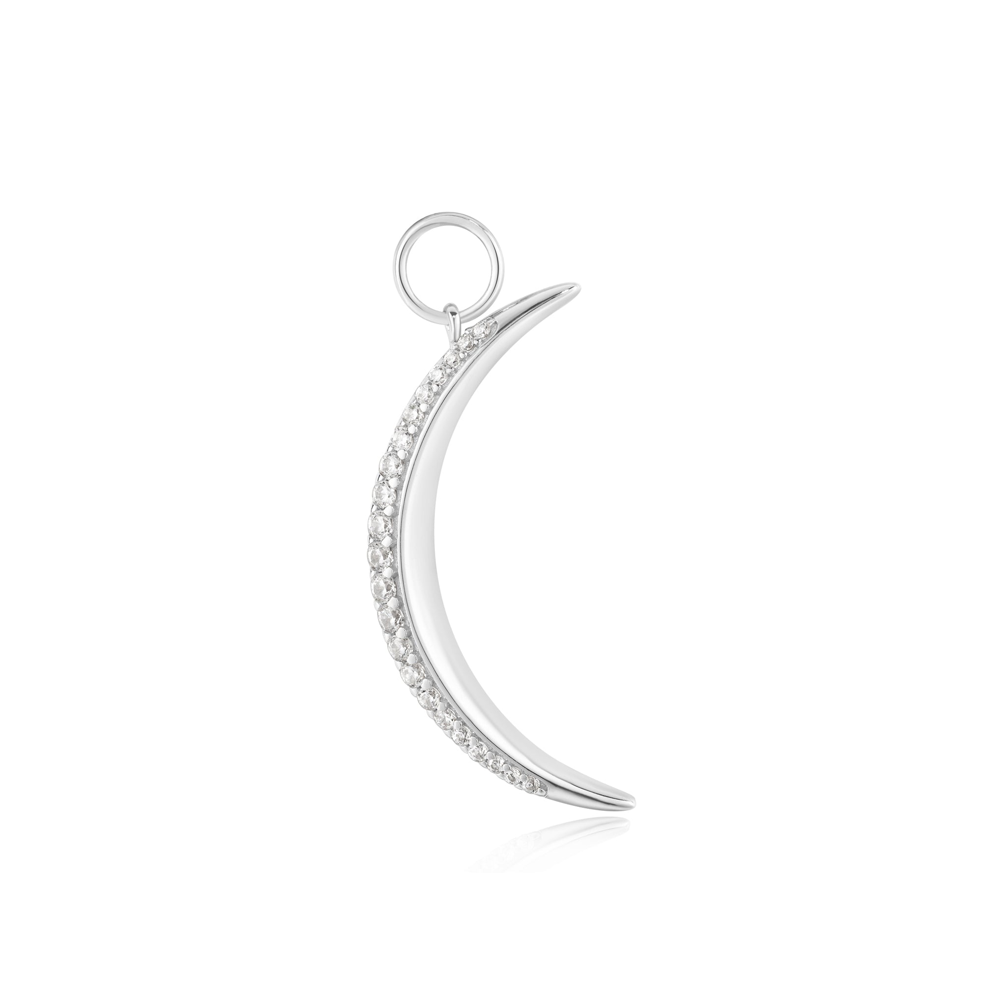 Ania Haie Silver Moon Pave Earring Charm