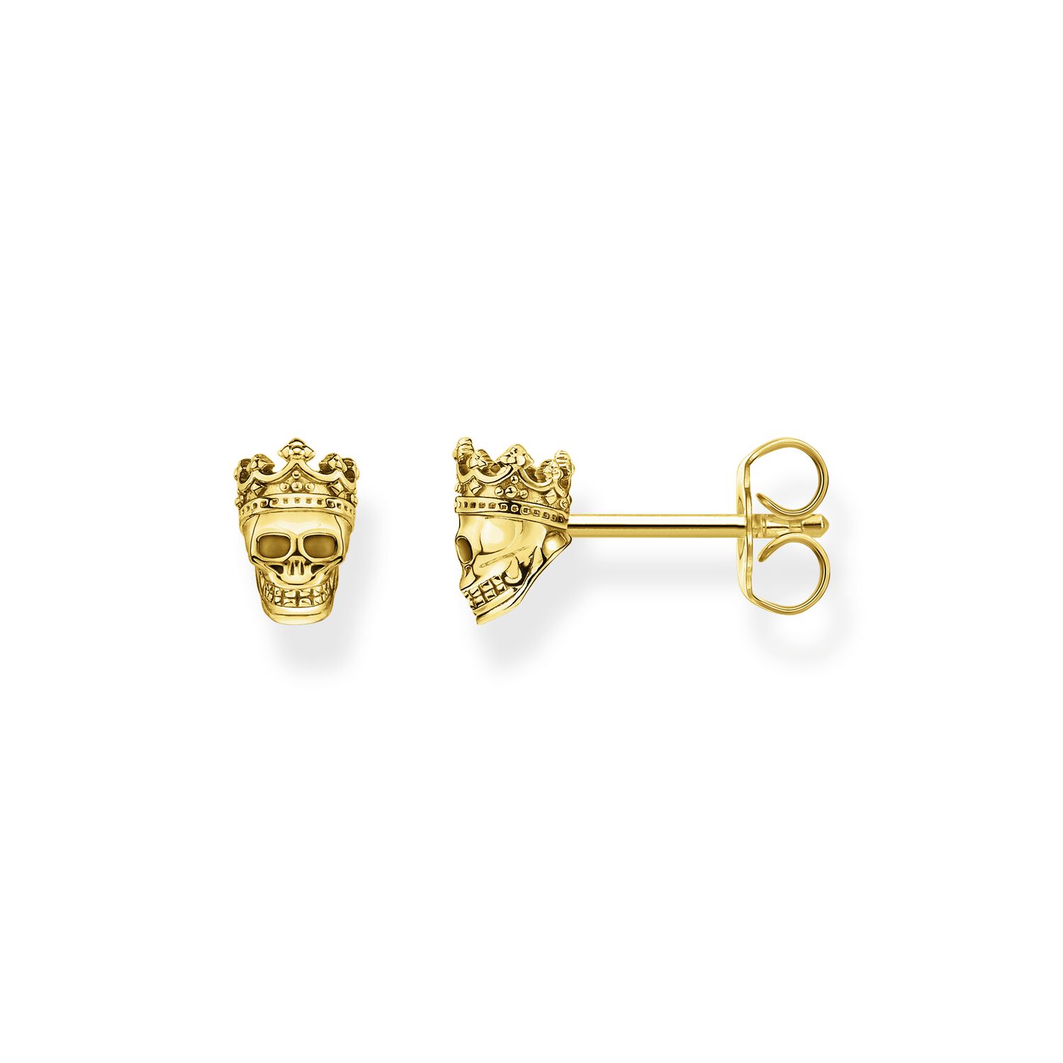 Thomas Sabo Ear Studs Skull Gold 