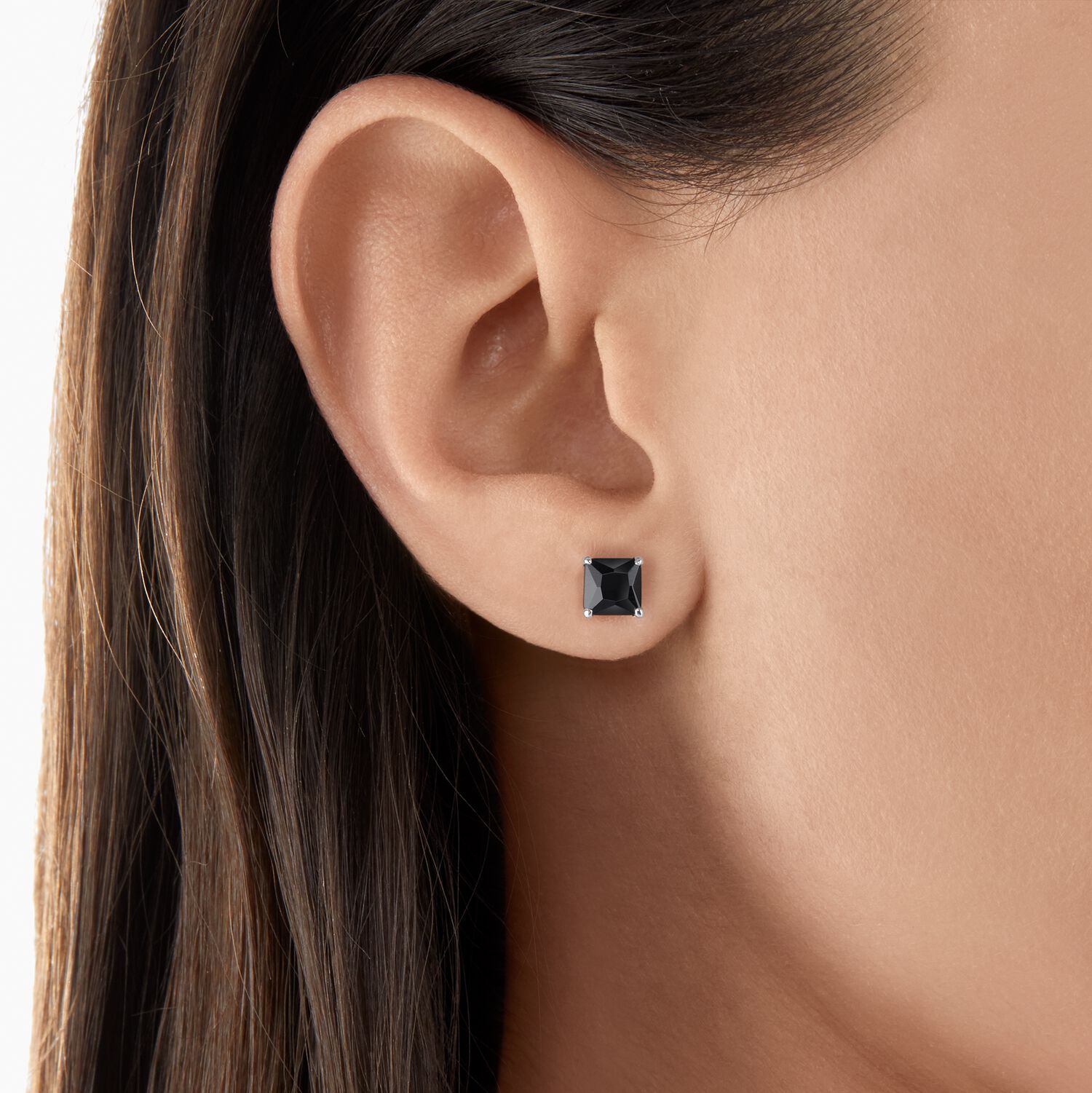 Thomas Sabo Ear Studs Black Stone Silver 