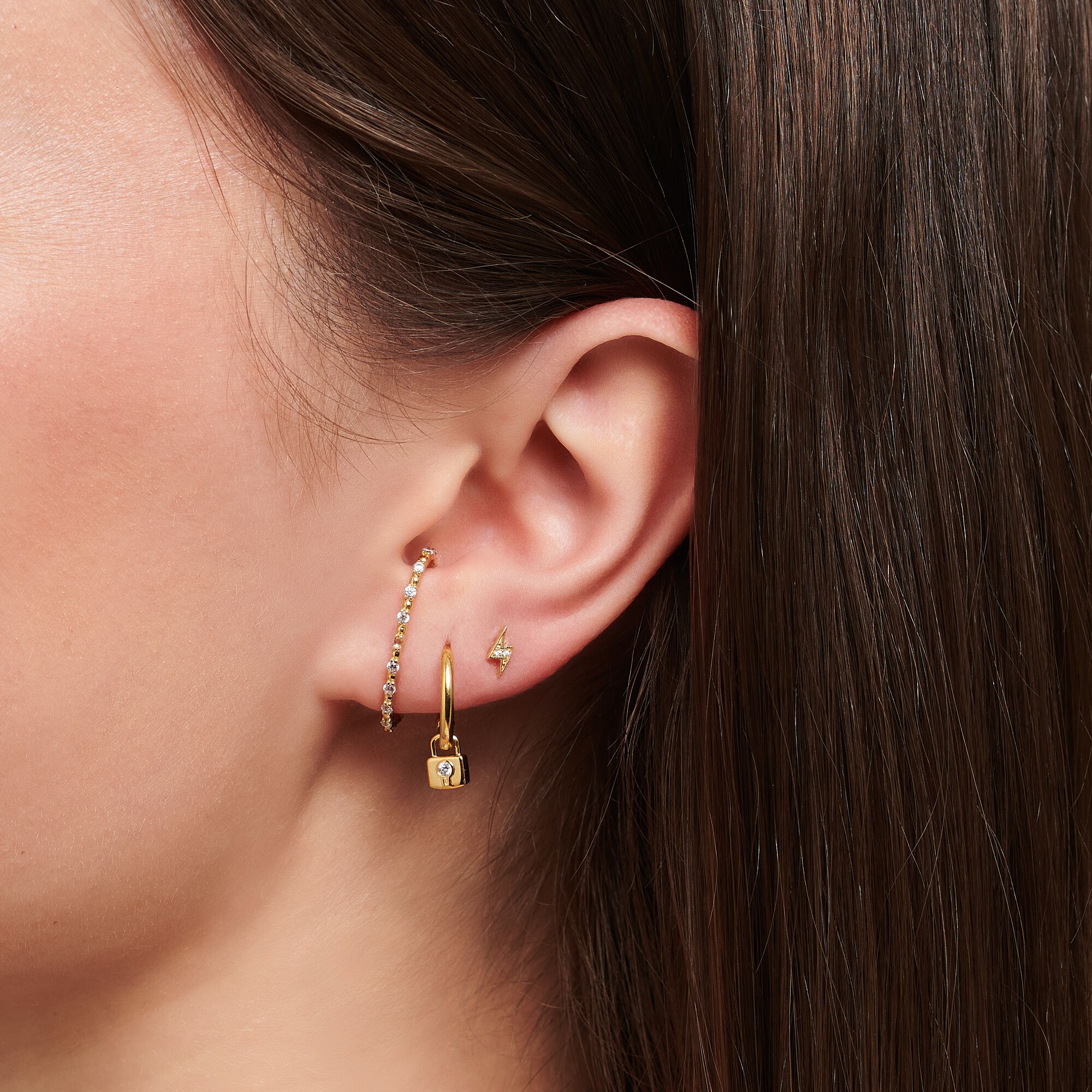 Thomas Sabo Single ear stud flash gold