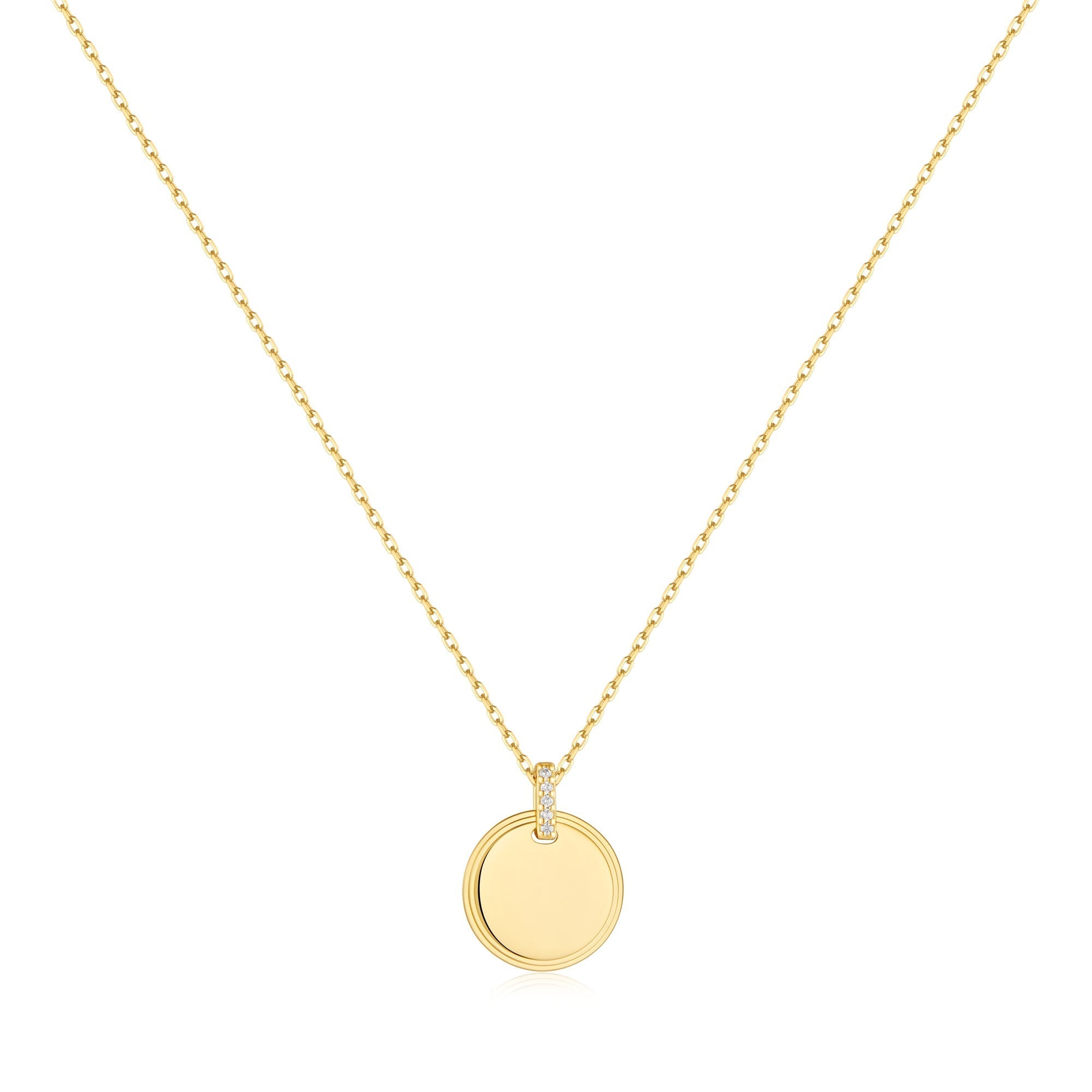 Ania Haie Gold Disc Pendant Necklace