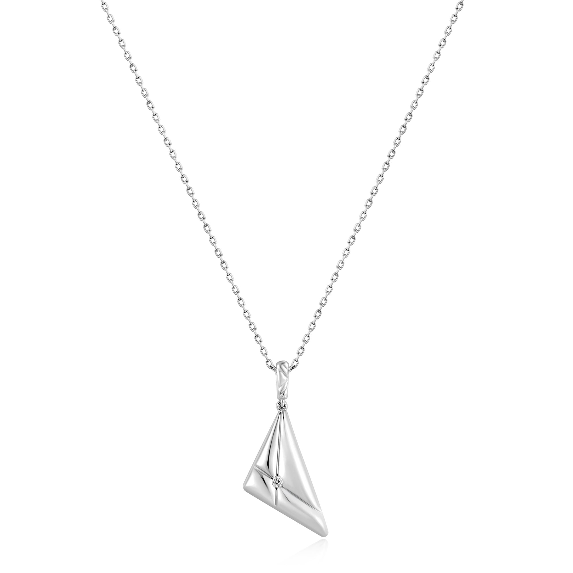 Ania Haie Silver Triangle Pendant Necklace