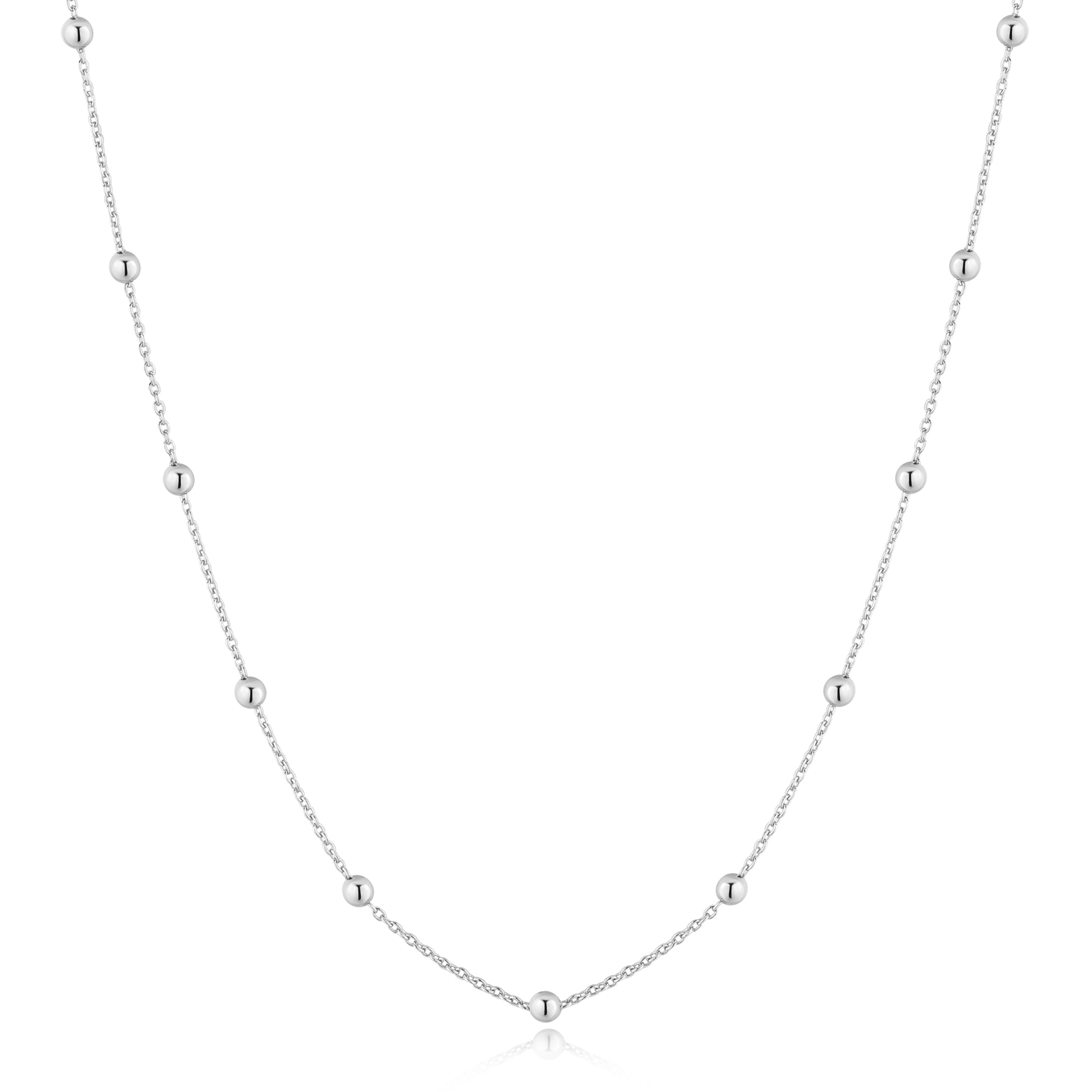 Ania Haie Silver Beaded Chain Necklace