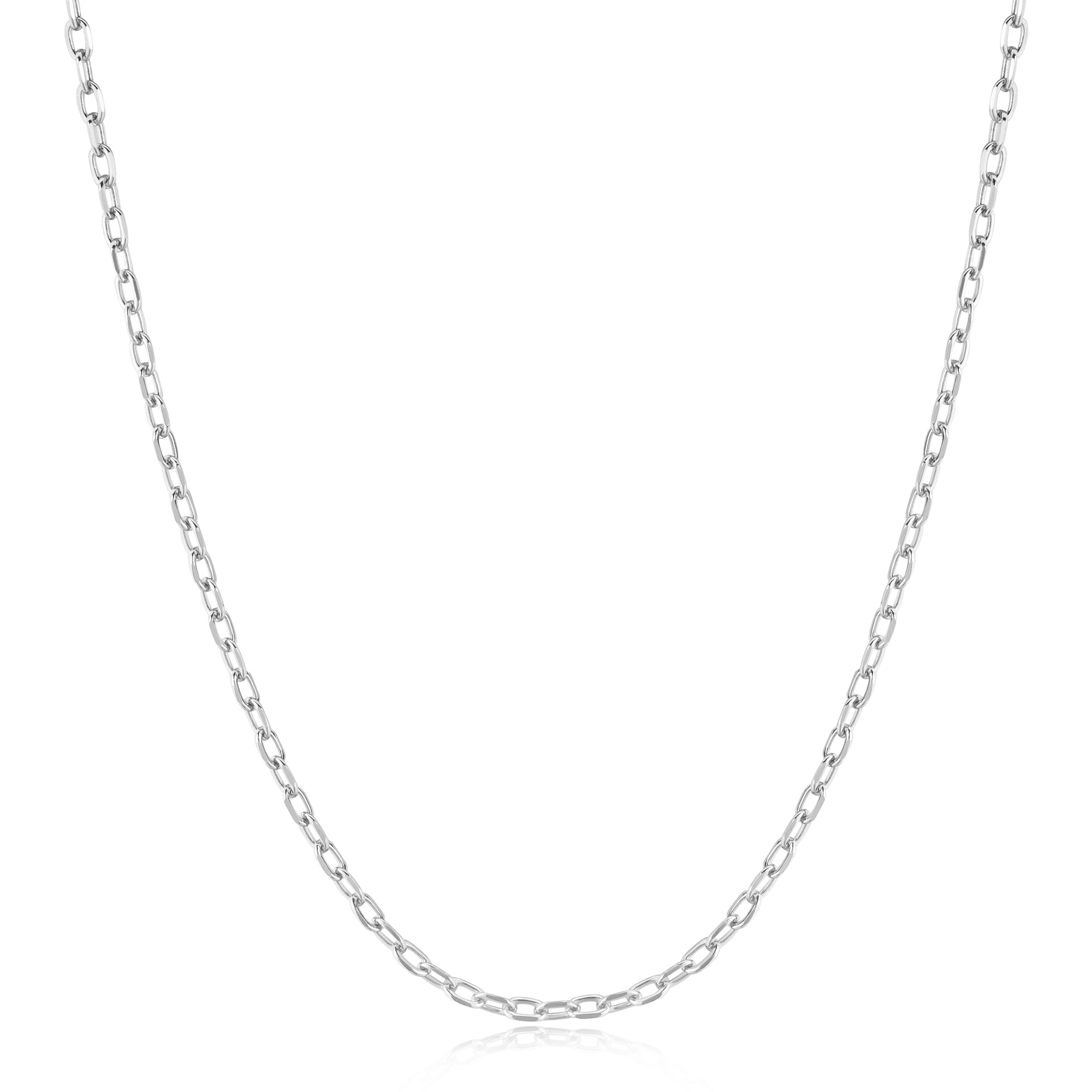 Ania Haie Silver Rectangle Link Chain Necklace