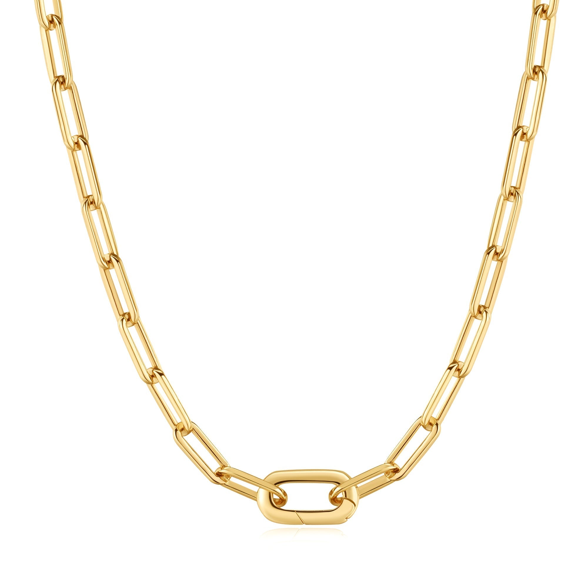 Ania Haie Gold Linked Chunky Chain Necklace