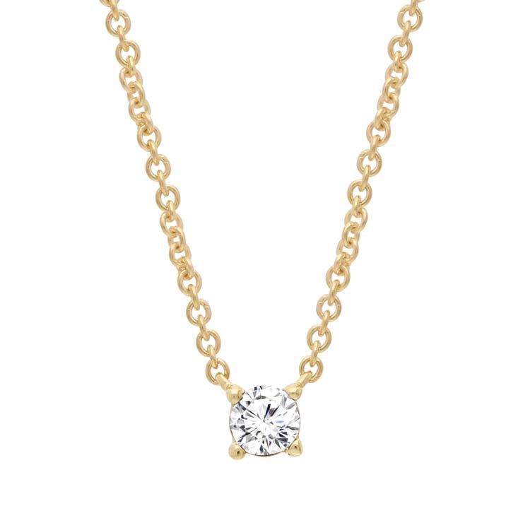 Diamond Necklace 40-45cm in 9K Yellow Gold | The Jewellery Boutique