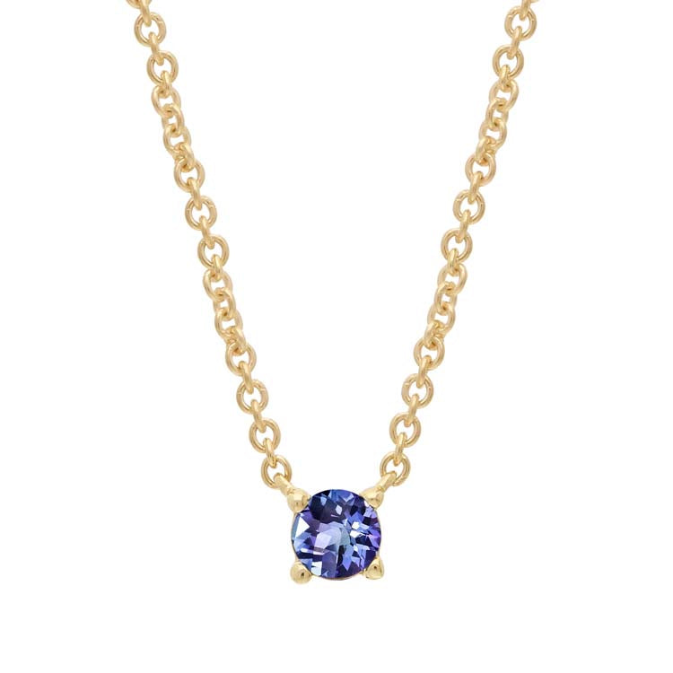 Alexandrite Necklace 40-45cm in 9K Yellow Gold | The Jewellery Boutique