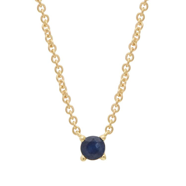 Sapphire Necklace 40-45cm in 9K Yellow Gold | The Jewellery Boutique