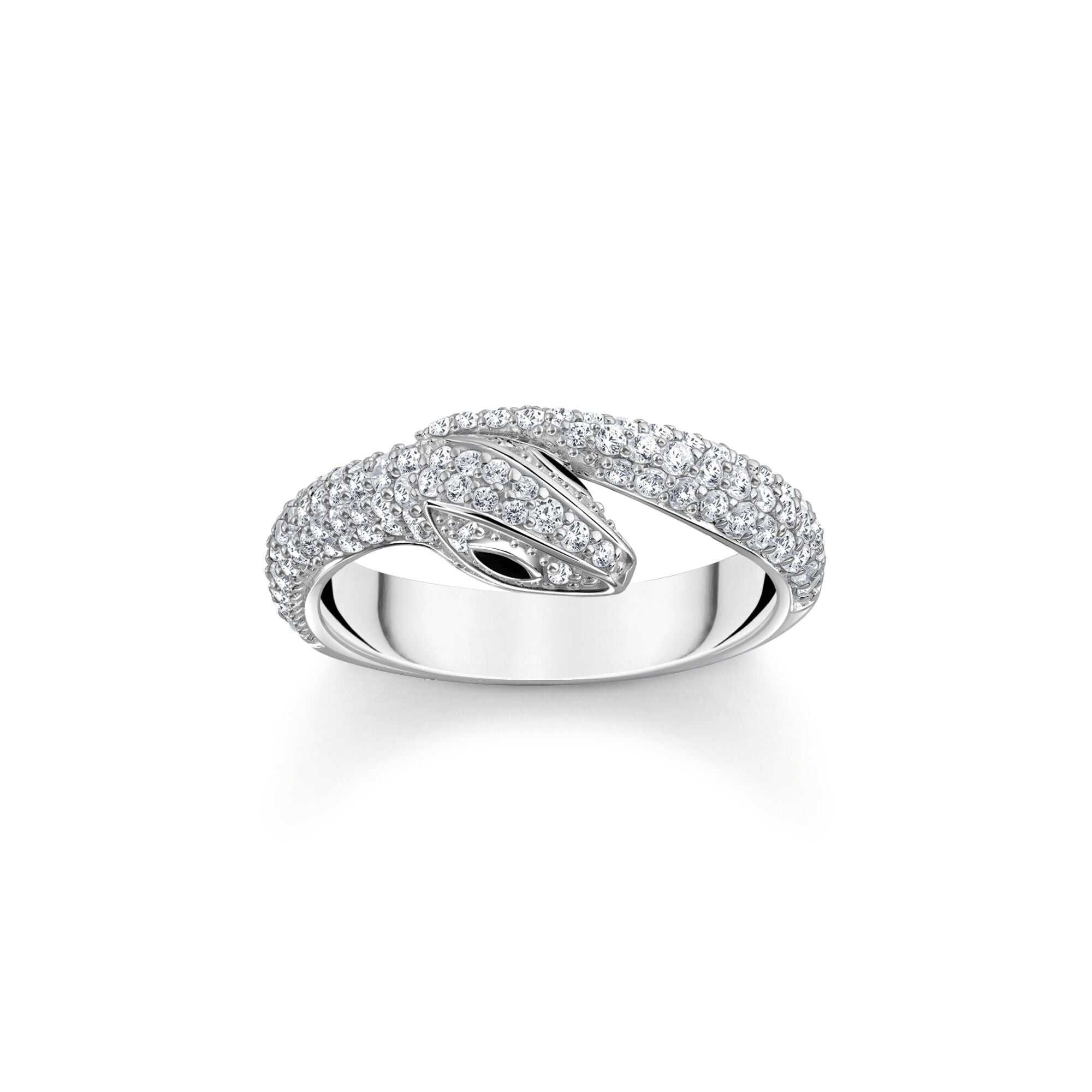 Snake ring with white zirconia | The Jewellery Boutique