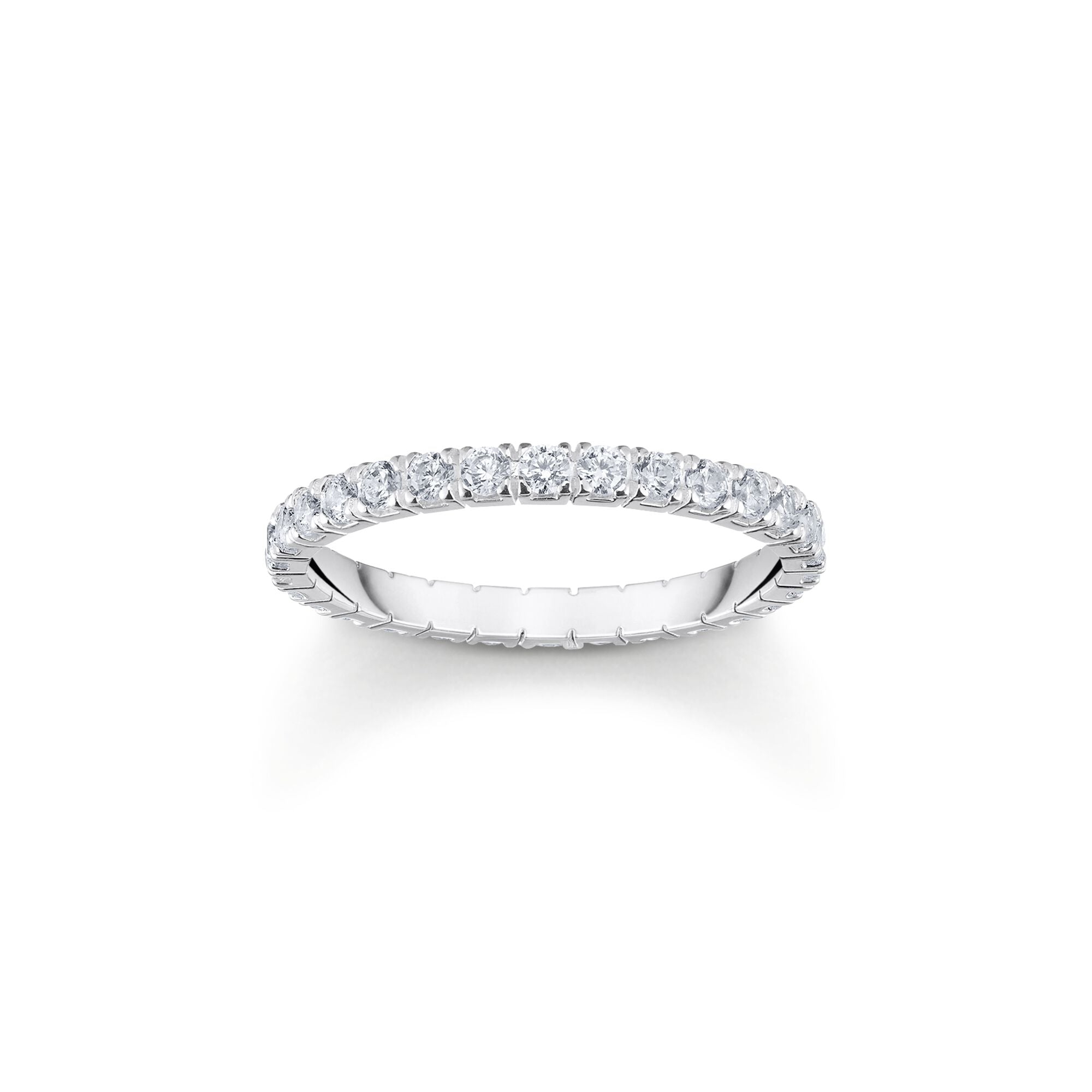 Ring in delicate design with white zirconia | The Jewellery Boutique