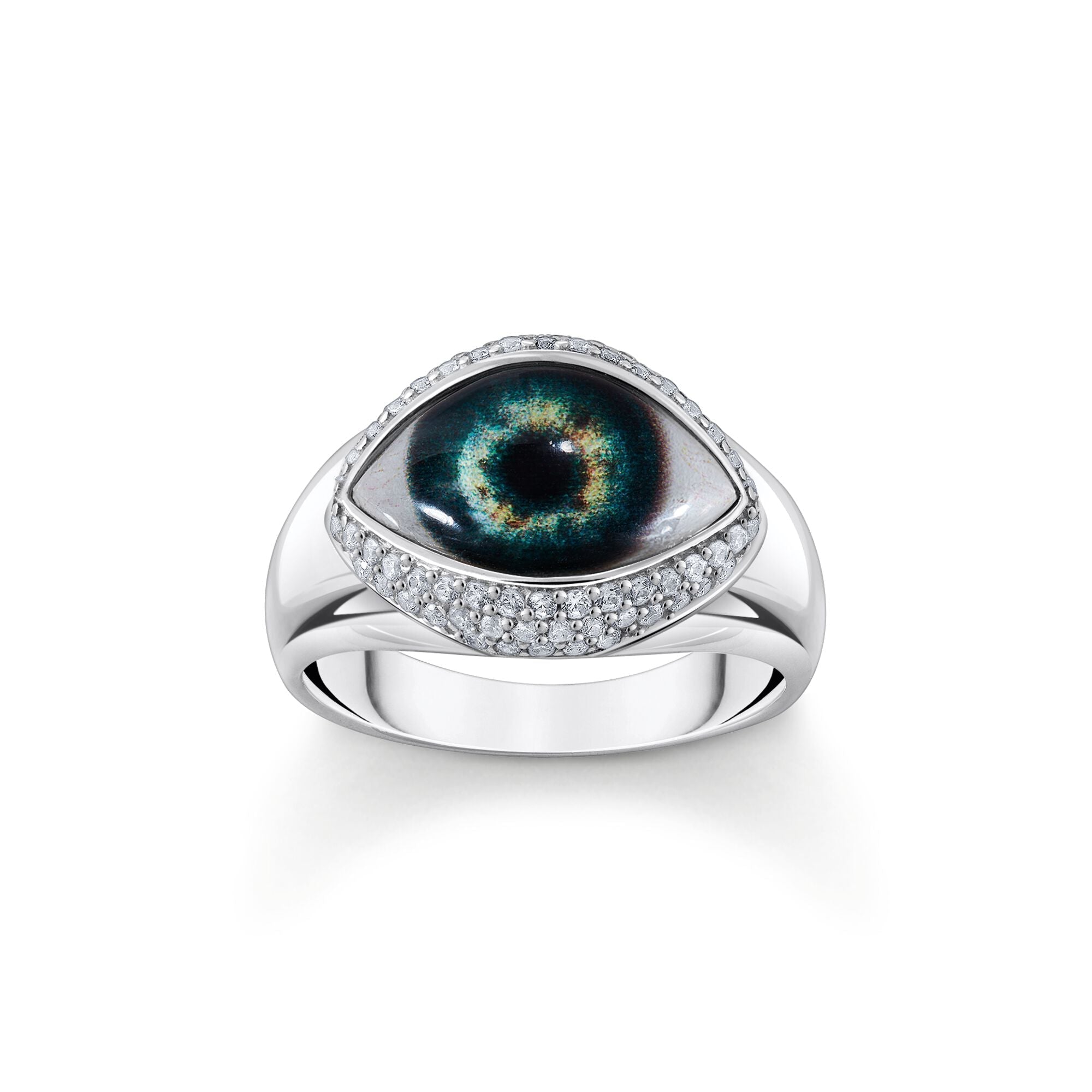 Ring with all-seeing eye with zirconia | The Jewellery Boutique