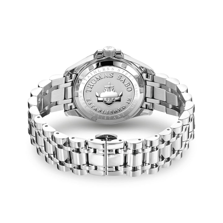 THOMAS SABO Watch Divine Pink with Stones Silver-Coloured