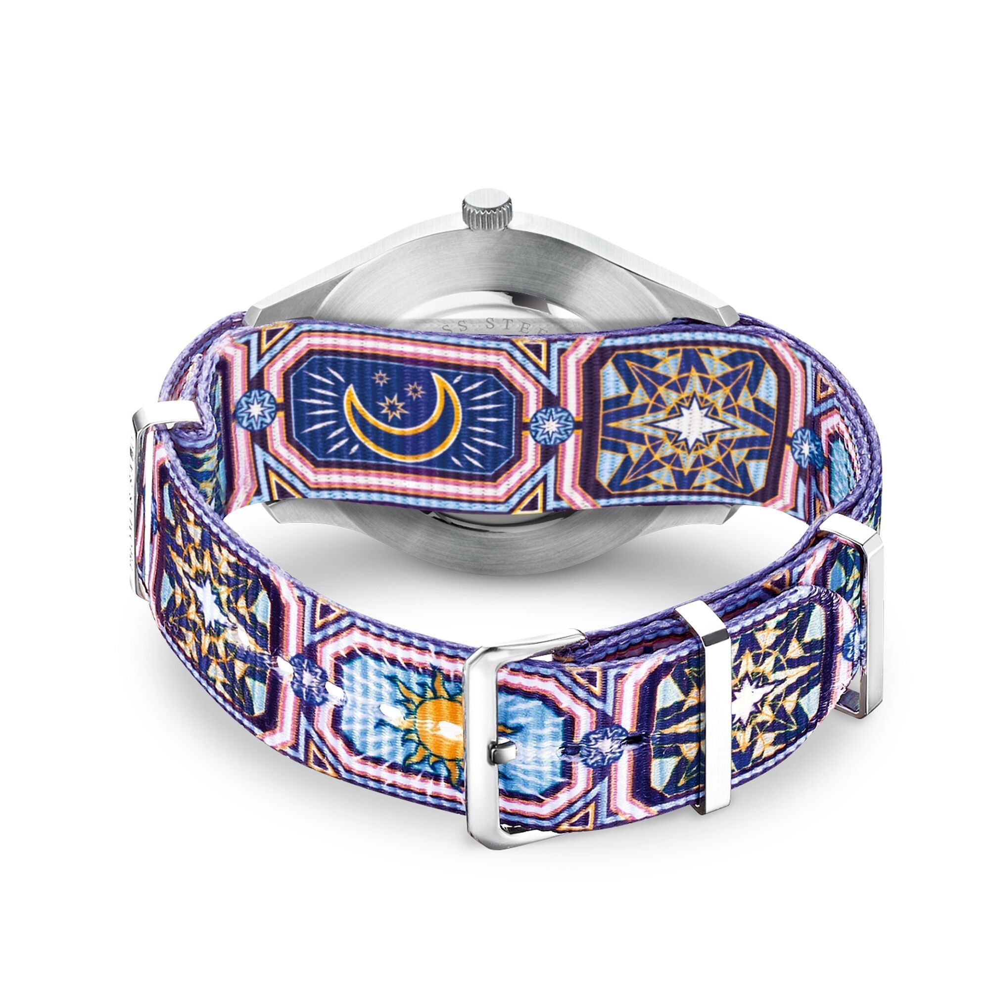 Thomas Sabo Watch Band CODE TS NATO, Colourful Night Sky